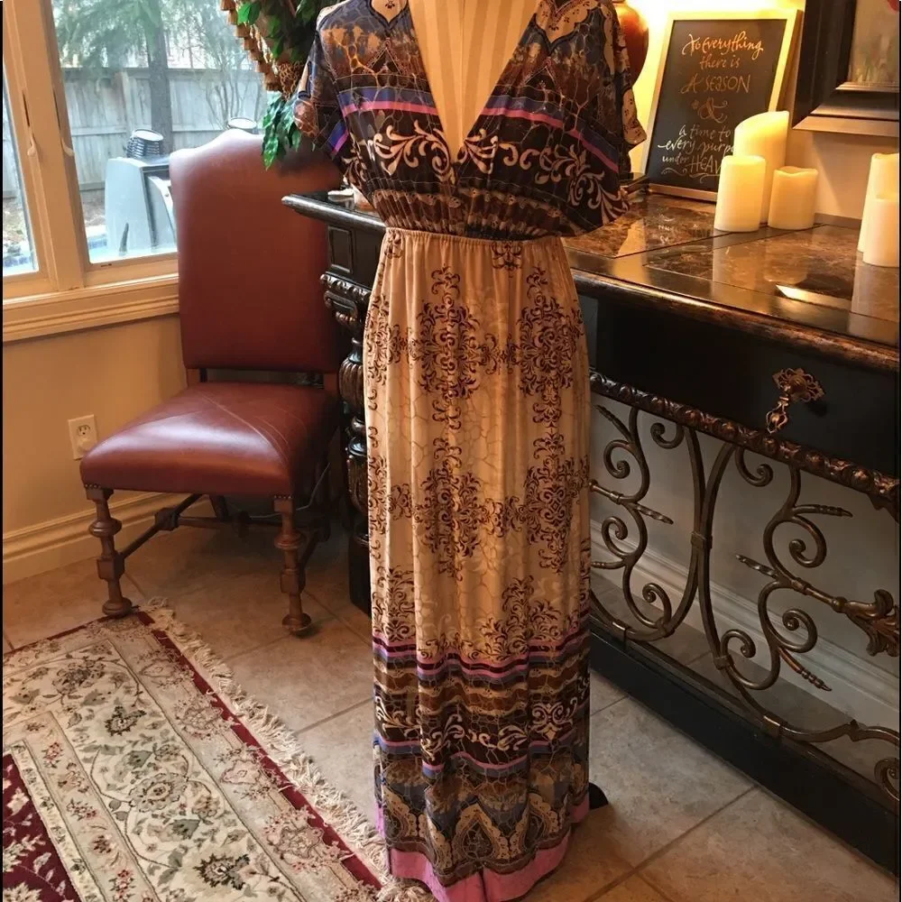 METALLIC MAXI Dress!!